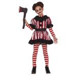 Costume de clown fiestas guirca - filles - modèle clown - polyester - rouge / blanc Costume de clown fiestas guirca - filles - modèle clown - polyester - rouge / blanc