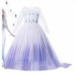 Costume cosplay princesse fille - ecelen - robe avec cape - violet - 10 ans - intrieur