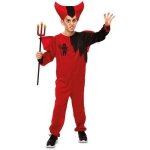Costume du diable pour garons - witbaard - taille 122 - 140 cm - combinaison ailes chapeau avec cornes ...