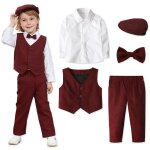 Costume enfant garcon mariage vestons 3pcs vêtements smoking eglise pâques bénédiction formel tenue manches ... Costume enfant garcon mariage vestons 3pcs vêtements smoking eglise pâques bénédiction formel tenue manches ...