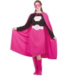 Costume femme super - mari�e s / m - ptit clown - rose fuchsia et noir - enterrement vie de jeune fille ...