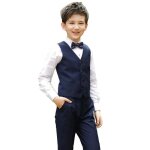 Costumegaronde4picesgilet + pantalon + chemise + n?udpapillonpouroccasionsformellesmariageetcr ...