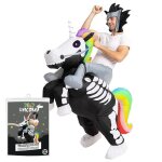 Costume gonflable licorne squelette adulte