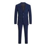 Costume grande taille - jack & jones - franco - blazer simple - slim fit - bleu