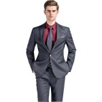 Costume hommecostume homme 2 pices costume homme mariage business costume  bouton unique slim fit veste ...