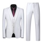 Costume homme 3 pices mariage business slim fit smoking simple poitrine  deux boutons men suits fte ...