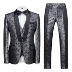 Costume homme 3 pi�ces mariage business slim fit smoking simple poitrine � deux boutons men suits f�te ...