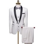 Costume homme 3 pice slim fit grande taille mariage crmonie mode daffaires costume pour occasions ...