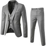 Costume homme - mariage - slim fit - couleur pure gris Costume homme - mariage - slim fit - couleur pure gris