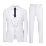 Costume homme - mobigarlan - xhm358 - 3 pices - blanc - fte soire mariage business - vtements masculin ...
