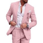 Costume hommes uni 3 pices grande taille en slim fit grande vtements masculin xha536 rose