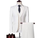 Costume hommes uni 3 pices de slim fte soire mariage business fit grande vtements masculin xhn45n ...
