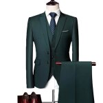 Costume hommes uni 3 pices de slim fte soire mariage business fit grande vtements masculin xhn45n ...