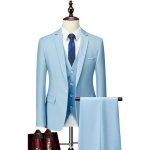 Costume homme uni de marque luxe vtements masculin xhc1547 bleu clair