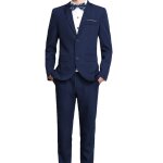 Costume homme uni de slim 100%coton de marque luxe vtements masculin xhc250 bleu