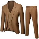 Costume hommes - xhn353 - slim fit - marron - mobigarlan
