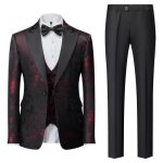 Costume mariage homme 3 pices slim fit vetement crmonie business elegant revers en pointe confortable ...