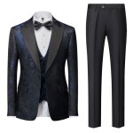 Costume mariage homme 3 pices slim fit vetement crmonie business elegant revers en pointe confortable ...