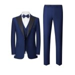 Costume mariage homme slim 3 pices business crmonie couleur unie