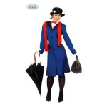 Costume - mary poppins - m�tier - femme - bleu - taille unique