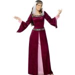 Costume médiéval marion pourpre - multicouleur - femme - modèle médiéval - polyester Costume médiéval marion pourpre - multicouleur - femme - modèle médiéval - polyester