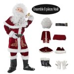 Costume de pre nol 8 pices pour garons et filles - costume de pre nol en velours de luxe disponible ...