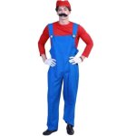 Costume de super plumber bros - déguisement mario adulte luigi - costume de cosplay carnaval halloween ... Costume de super plumber bros - déguisement mario adulte luigi - costume de cosplay carnaval halloween ...