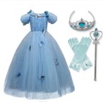 Costume de princesse pour filles - ecelen - filles princesse costume - bleu - intrieur - 4 ans et plus ...