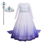 Costume de princesse pour filles - ecelen - halloween cosplay dress up - blanc