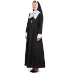 Costume religieuse bonne soeur femme noir et blanc - ptit clown - taille s - m