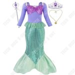 Costume de sirne - td - amzbarley - robe  sequins - fille - dguisement enfant nol halloween