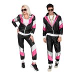 Costume de survêtement - widmann - noir lueur nocturne années 80 - veste et pantalon - mixte - adulte ... Costume de survêtement - widmann - noir lueur nocturne années 80 - veste et pantalon - mixte - adulte ...