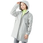 Costway trench femme veste de pluie avec capuche impermable  leau veste dextrieur en nylon rsistant ...