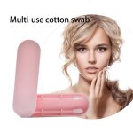 Coton - tiges rutilisables - leshp - portable - silicone doux - double tte - nettoyage efficace