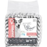 Couches pour chien - m pets - diapers - femelle s x10 - tour de taille 175 - 37 cm - 2 - 4 kg - indicateur ... Couches pour chien - m pets - diapers - femelle s x10 - tour de taille 175 - 37 cm - 2 - 4 kg - indicateur ...