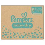 Couche - culotte pampers baby - dry taille 5 + pour 12kg - 17kg - pack 1 mois Couche - culotte pampers baby - dry taille 5 + pour 12kg - 17kg - pack 1 mois