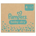 Couches pampers baby - dry taille 4 - 204 couches - 9kg  14kg