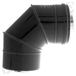 Coude concentrique - ten - bioten 87� - inox - galva - d80 - 125 - vendu � lunit�