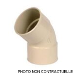 Coude de gouttire nicoll 45 d80 sable