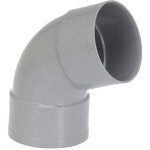 Coude pvc femelle femelle 67� - girpi - d : 100 mm - plastique - int�rieur - gris