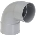 Coude pvc femelle femelle 87� - girpi - d : 100 mm - plastique - int�rieur - blanc