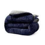 Couette cotton club bleue 240x260cm couette reversible by sampur thermor�gulatrice