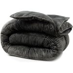 Couette cotton club gris 240x220cm couette reversible by sampur thermor�gulatrice