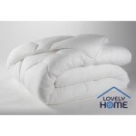 Couette tempérée 350gr / m² anti - acariens lovely home - 240x260 cm - blanc Couette tempérée 350gr / m² anti - acariens lovely home - 240x260 cm - blanc