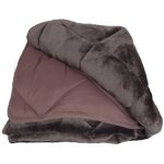 Couette - ourson - toison velours - 600grs / m² - 240 x 260 cm - marron glacé Couette - ourson - toison velours - 600grs / m² - 240 x 260 cm - marron glacé