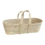 Couffin osier pour b�b� naturel 85x38x28 cm