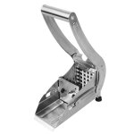Coupe - aliment - ohmg - machine � frites press�es � la main - acier inoxydable - 25x12x9 cm - 4 pi�ces ...