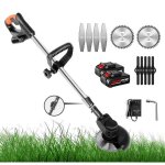 Coupe - bordures sans fil magicfox - 2 batteries - tige tlescopique - tte pivotante