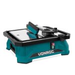 Coupe - carreaux 650w - 180mm - r�servoir deau int�gr� - plan de travail en acier inoxydable large