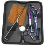 Coupe cheveux + amincissement ciseaux effiler coiffure coiffeur salon cisaille set multicolor